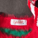 Women’s Spadehill Christmas Festive Elf Costume Sweater Dress Green Red Size S Photo 5