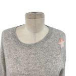 360 Cashmere  Shadow Star Pullover Sweater 100%‎ Cashmere Gray Size Small Photo 3
