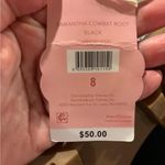 Sam & Libby  Samantha Combat Boots 8 New Faux Leather Zip Lace Up Embellished Photo 5