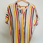 Rafaella Beachy Stripe Tie Front Top- Size XL- NWOT Photo 6