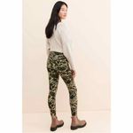 Anthropologie Pilcro Floral Camouflage High Rise Skinny Corduroy Pants Green 26P Photo 2