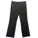 Tory Burch Tory Burch Madison Pant Phantom/Tory Navy Black Textured Cropped Flare Size 2 Photo 3