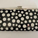 Neiman Marcus  Black & White Polka Dot Crossbody / Clutch Bag Photo 0