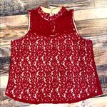 Carolina belle  floral lace blouse size large Photo 0