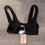 Missguided  Black Rib Sport Crop Bikini Top Size 6 Photo 5