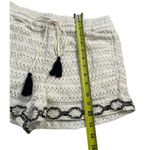 ZARA Cream Shorts w/ Tassels Size Small | 20-8 Photo 3