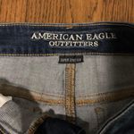 American Eagle Jean Shorts size 4 HiRise Shortie Super Stretch Photo 3