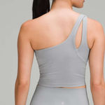Lululemon  Ribbed Nulu Asymmetrical Yoga Tank Top Rhino Grey Size 6 Photo 1