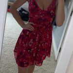 EXPRESS Hot Pink Floral Dress Photo 1