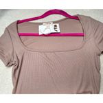 See You Monday SYM: Ribbed Square Neck Bodycon Dress Photo 5