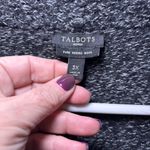 Talbots  Cardigan Blazer Merino Wool Sweater Button Front Cozy Size 3X Black Photo 7