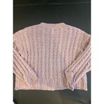American Eagle Pink Crewneck Large Knit Women Size Medium M Soft Pastel Photo 5