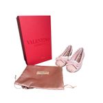Valentino Garavani NIB Rockstud Patent Leather Ballerinas in Pink Size 39.5 Photo 1