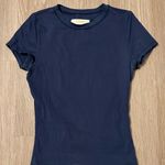 Qinsen Navy Short Sleeve Tee Blue Photo 0