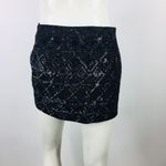ALLSAINTS  Hand Embellished Mini Skirt Black Size 4 Photo 8