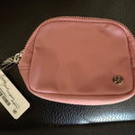 Lululemon  Pink Belt‎ Bag Everywhere Mini Pouch Key Chain Coin Purse Photo 0