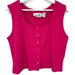 Vintage Denim Republic Pink Ribbed Button Photo 0