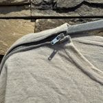 J.Crew  Tan 100% Merino Wool Crewneck Shoulder Zip Long Sleeve Sweater Size XS Photo 3