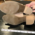 Lucky Brand LP-Barimo Taupe Leather Peep Toe ankle booties w/Open Sides & buckle Photo 7