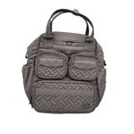 Lug Mini Puddle Jumper Quilted Crossbody Convertible Tote Brushed Pearl Grey Gray Photo 5