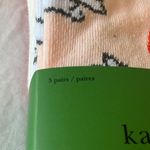 Kate Spade : Blush/White/Red Socks with Heart & Dove Design- Crew- set of 3 Photo 9