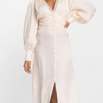 Miss Selfridge Cream Silk Dress Photo 0