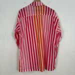 Beach Riot  Alexa Top Swim Cover in Sunset Stripes Size L/XL Photo 2