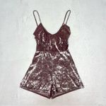Urban Outfitters Womens  Crushed Velvet Romper size Small Photo 1