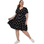 Torrid Disney Plus Size 4X Shirt Dress Midi The Aristocats Black Challis 269 Photo 1