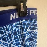 Nike Pro Blue and White Graphic Leggings size large Photo 2