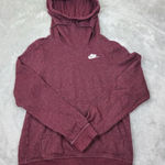 Nike Womens Pull Over Hoodie Size XS Thick Maroon G9 Photo 0