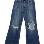 Petra 153 Women's Jeans Distressed Ripped Wide Leg High Waist Dark Wash Denim Blue Size undefined Photo 0