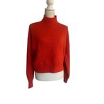 Calvin Klein Jeans Wool Blend Mock Neck Pullover Sweater Orange M Size M Photo 1