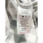 Cynthia Rowley Plaid Checkered Top Long Sleeve Snaps Black White Women’s Small Photo 9