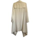 BCBGMAXAZRIA NEW  Drape Front Waterfall Coat in Ivory/Cream Photo 1