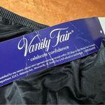 Vanity Fair Vintage  Black Satin Lace Trim slip size L 23” Made USA side slit Photo 4