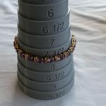 Vintage Designer 925 Sterling Silver Gold Tone Purple Sapphire Tennis Bracelet Photo 5