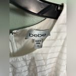 Bebe  Elegant White Striped Bandage Style Knee Length Summer Dress Sz 4 Photo 1