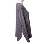 Athleta  Uptempo Long Sleeve Top Shirt Size Medium M Purple/Gray Spacedye Photo 3