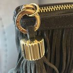 India Hicks  suede Dougal fringe clutch Photo 5