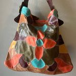 Bebe  Women's Multicolor Patchwork Leather Hobo Bag Large Boho Chic Photo 1