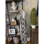 Birgette Herskind Thora A Line Halter Maxi Dress Black White Stripe Womens Size Size XS Photo 6