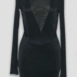 Ark & Co. Black Mini Dress Backless Bodycon Mesh Size Medium Photo 0