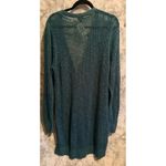 Torrid  3 Teal Open Stitch Button Front Long Sleeve Cardigan Sweater 3x 22 24NWT‎ Photo 3