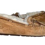 UGG Dakota Chestnut Brown Suede Leather Wool Lined Moccasin Slipper Loafer Shoes Photo 2