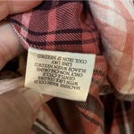 Como vintage  Mauve Pink and Black Plaid Shirt Sz L Photo 4