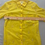 Anthropologie  Maeve Yellow Embroidered Shirt Photo 3