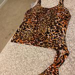 Fullfitall - Leopard Print Side Tie Blouson Tankini Top Photo 6