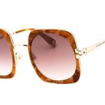 Marc Jacobs MJ1101/S 03YHA Brown Marble Oval Sunglasses Sz 53-24-145 Photo 0