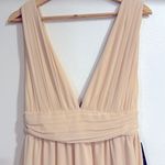 Lulus Heavenly Hues Cream Maxi Dress NWT Photo 3